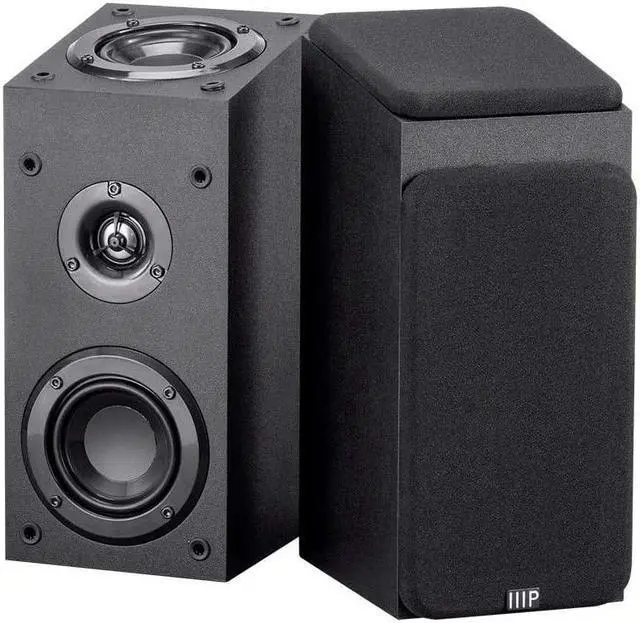 Alt view image 8 of 13 - Monoprice Premium Immersive Satellite Speakers - Black (Pair) With 3Inch woofer, 3/4Inch Aluminum Dome & 100 Watt Input Power