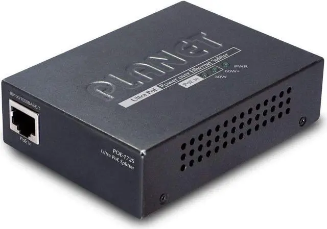 Alt view image 5 of 5 - Planet POE-172S Single Port 10/100/1000Mbps 95W Ultra PoE Splitter (12V/19V/24V)