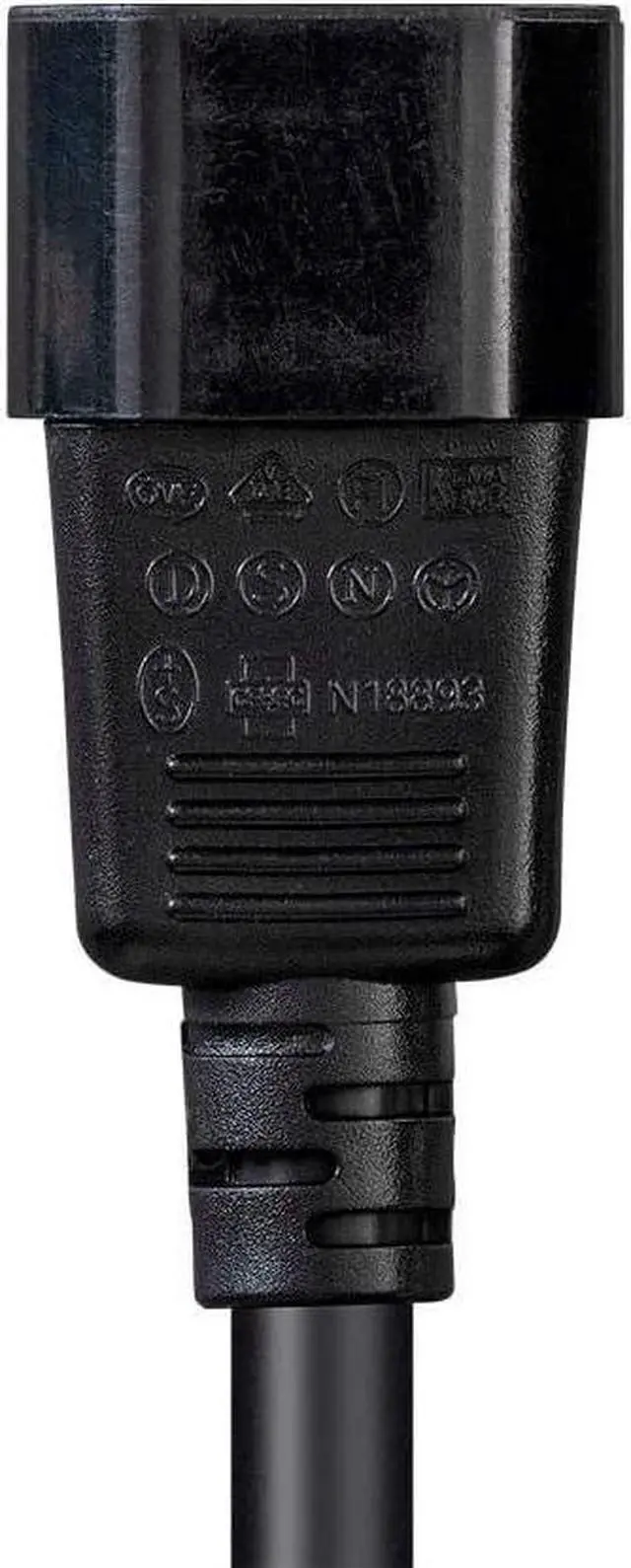 Alt view image 12 of 15 - Monoprice Heavy Duty Power Cable - 6 Feet - Black | IEC 60320 C14 to IEC 60320 C15, 14AWG, 15A, SJT, 100-250V