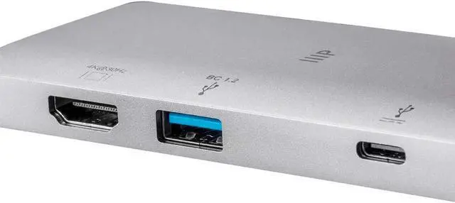 Alt view image 12 of 13 - Monoprice USB-C To HDMI Adapter - Aluminum Body With Gigabit Ethernet, 3-Port USB 3.0, SD/MicroSD Reader, USB-C 100W, Power Delivery 3.0 Ports