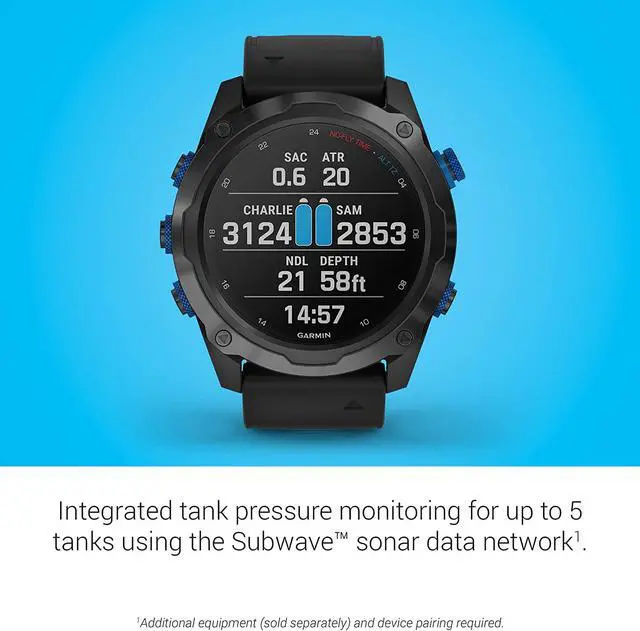 Alt view image 11 of 13 - Garmin Descent MK2i Titanium Computer