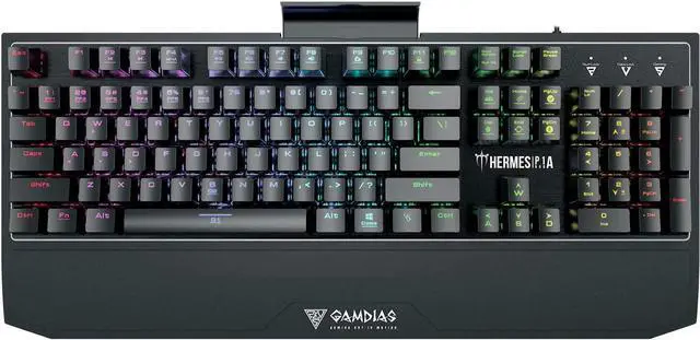 Alt view image 5 of 11 - GAMDIAS HERMES P1A RGB Mechanical Gaming Keyboard