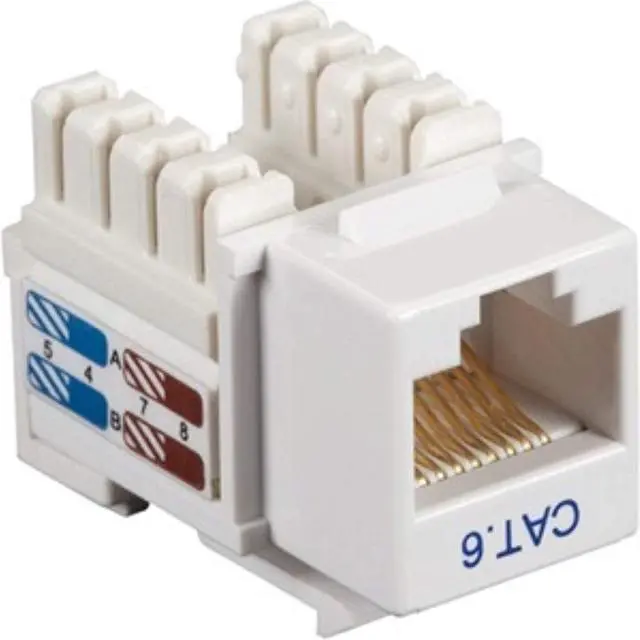 Alt view image 6 of 8 - CAT6 KEYSTONE JACK UNSHLD RJ45 WH