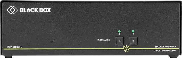 Alt view image 3 of 5 - Secure Kvm Switch, Niap 3.0 Certified - 2-Port, Dual-Monitor, Dvi-I, Ps2, USB Hi
