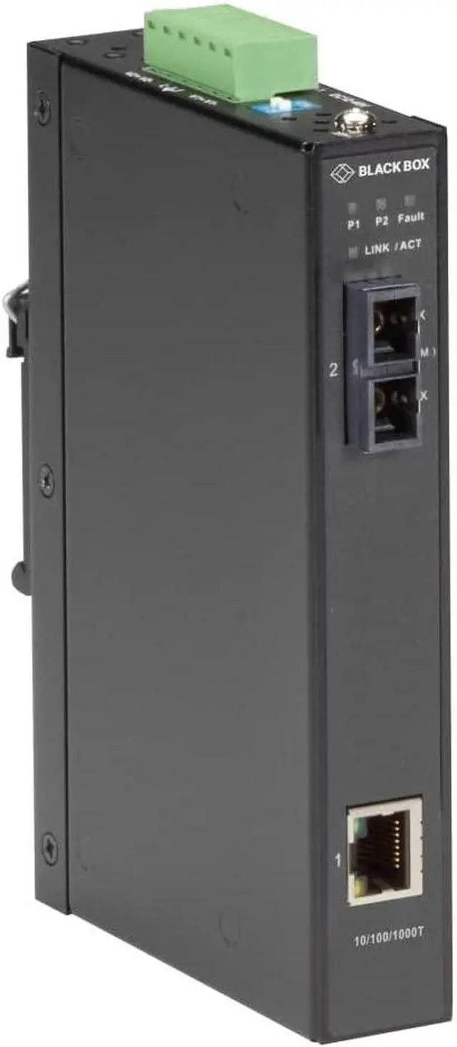 Alt view image 8 of 8 - Black Box LGC281A LGC280 Series Gigabit Industrial Media Converter - Multimode SC