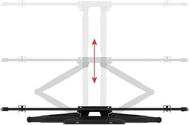 Alt view image 12 of 16 - Monoprice Full-Motion Articulating TV Wall Mount Bracket for TVs 37in to 80in, Max Weight 99 lbs, Ext. from 1.6in to 18.7in, VESA Patterns 600X400