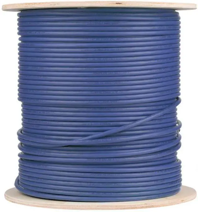 Alt view image 6 of 14 - Monoprice Cat6A Ethernet Bulk Cable - 500 Feet - Blue, Solid - 550MHz, F/UTP, -CMR, Riser Rated - Pure Bare Copper Wire, -10G, 23AWG - RoHS (UL) (TAA)  13072