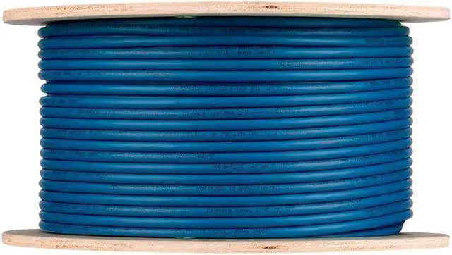 Alt view image 10 of 20 - Monoprice Cat8 Network Cable - 250 Feet Bulk - Blue | 2GHz, S/FTP Shielded, Solid, 22AWG, 40G, Bare Copper, For Ethernet Switch, Modem, Router - Entegrade Series