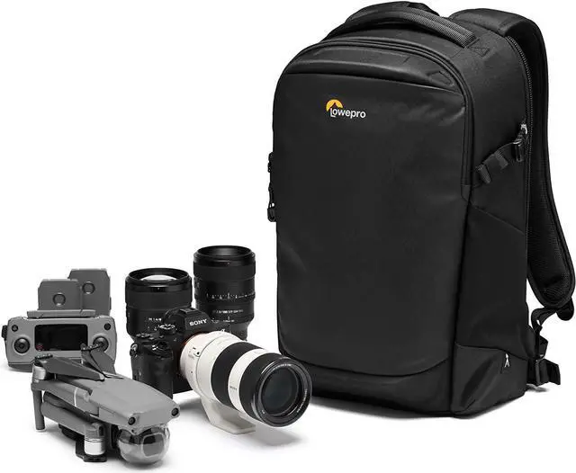 Alt view image 9 of 20 - lowepro flipside bp 300 aw iii mirrorless and dslr camera backpack - black - with rear access - with side access - with adjustable dividers - for mirrorless like sony ?7 - lp37350-