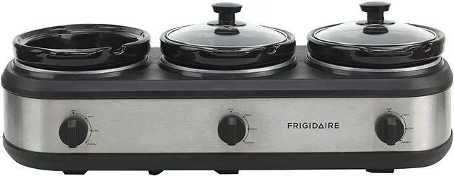 Alt view image 9 of 15 - Frigidaire ESC3105-SS Stainless Steel Buffet Triple Slow Cooker