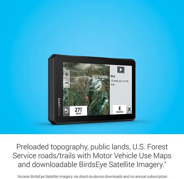 Alt view image 9 of 15 - Garmin Tread Powersport Off-Road Navigator, Includes Topographic Mapping, Private and Public Land Info and More, 5.5" Display