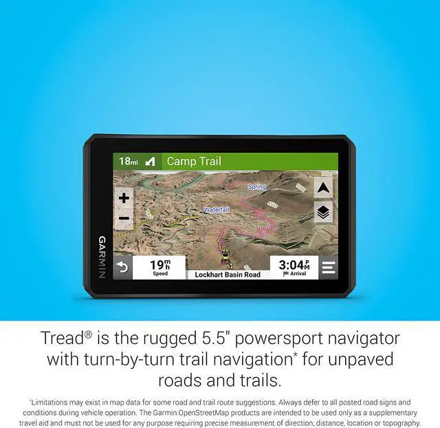 Alt view image 7 of 15 - Garmin Tread Powersport Off-Road Navigator, Includes Topographic Mapping, Private and Public Land Info and More, 5.5" Display