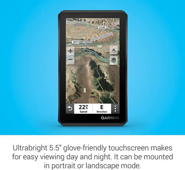 Alt view image 8 of 15 - Garmin Tread Powersport Off-Road Navigator, Includes Topographic Mapping, Private and Public Land Info and More, 5.5" Display