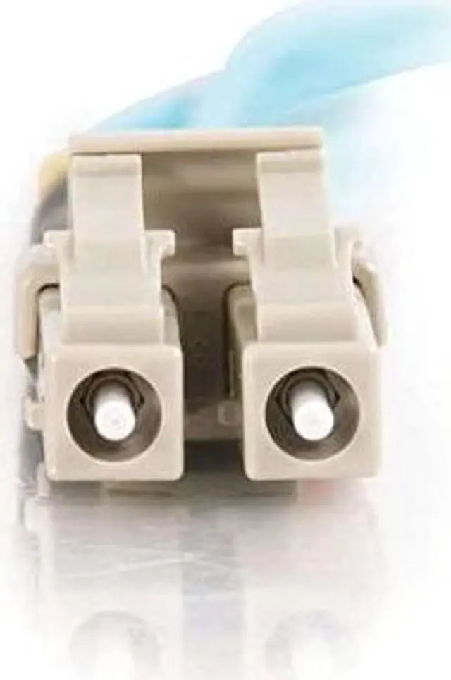 Alt view image 5 of 7 - C2G 01119 OM3 Fiber Optic Cable - LC-LC 10Gb 50/125 Duplex Multimode PVC Fiber Cable, Aqua (65.6 Feet, 20 Meters)