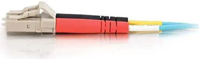 Alt view image 6 of 7 - C2G 01119 OM3 Fiber Optic Cable - LC-LC 10Gb 50/125 Duplex Multimode PVC Fiber Cable, Aqua (65.6 Feet, 20 Meters)