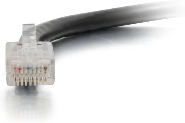 Alt view image 2 of 3 - C2G 04125 Cat6 Cable - Non-Booted Unshielded Ethernet Network Patch Cable, Black (100 Feet, 30.48 Meters)