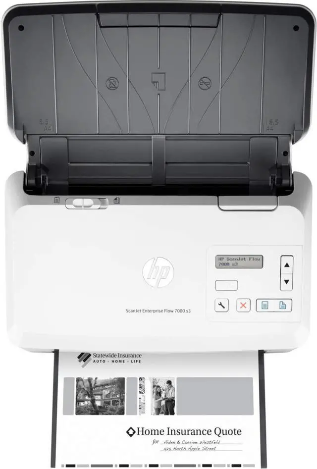 Alt view image 16 of 20 - HP Scanjet Enterprise Flow 7000 s3 Sheetfed OCR Scanner 600dpi