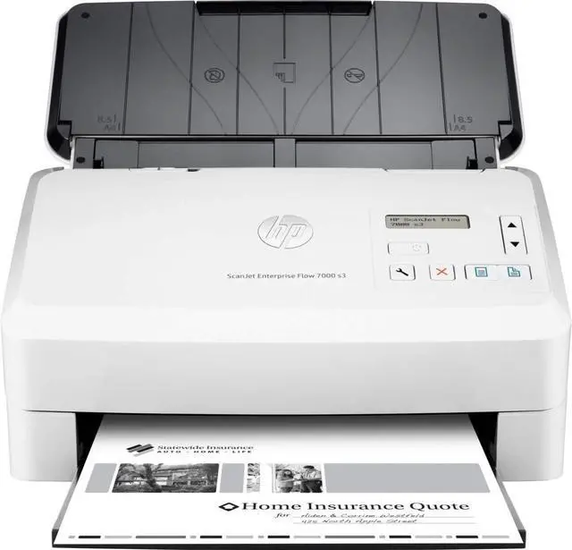 Alt view image 14 of 20 - HP Scanjet Enterprise Flow 7000 s3 Sheetfed OCR Scanner 600dpi