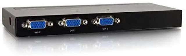 Alt view image 2 of 6 - C2G/Cables to Go 29503 2-Port UXGA Monitor Splitter/Extender (Female Input), Black