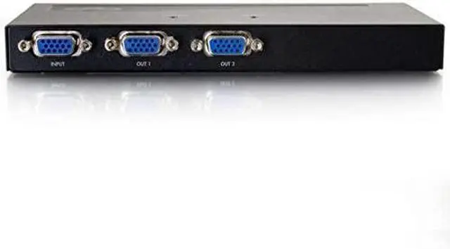 Alt view image 3 of 6 - C2G/Cables to Go 29503 2-Port UXGA Monitor Splitter/Extender (Female Input), Black