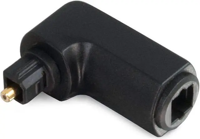 Alt view image 15 of 20 - C2G 40016 VELOCITY™ RIGHT ANGLE TOSLINK® PORT SAVER ADAPTER