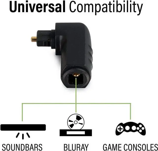 Alt view image 19 of 20 - C2G 40016 VELOCITY™ RIGHT ANGLE TOSLINK® PORT SAVER ADAPTER