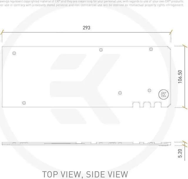 Alt view image 4 of 4 - EKWB QUANTUM VECTOR MASTER RX 6800XT/6900XT BACKPLATE - BLACK