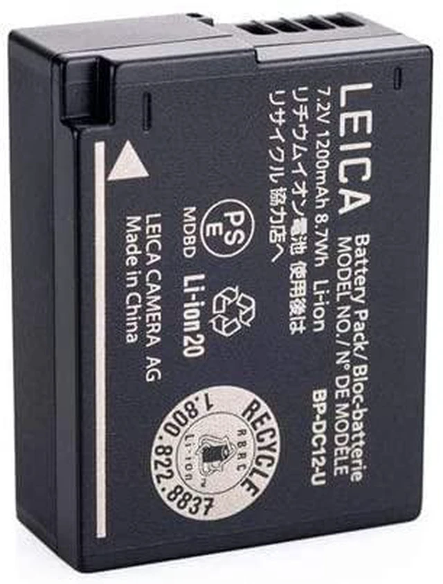 Alt view image 5 of 8 - Leica BP-DC 12 Li-Ion Battery for Q Compact Digital Camera #19500