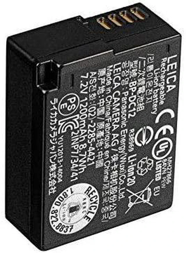 Alt view image 7 of 8 - Leica BP-DC 12 Li-Ion Battery for Q Compact Digital Camera #19500