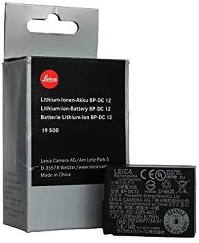 Alt view image 8 of 8 - Leica BP-DC 12 Li-Ion Battery for Q Compact Digital Camera #19500