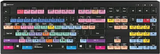 Main image of Logickeyboard Backlit 'Astra2' Designed for use with Studio One on Windows PC  p/n LKB-PSO3-A2PC-US