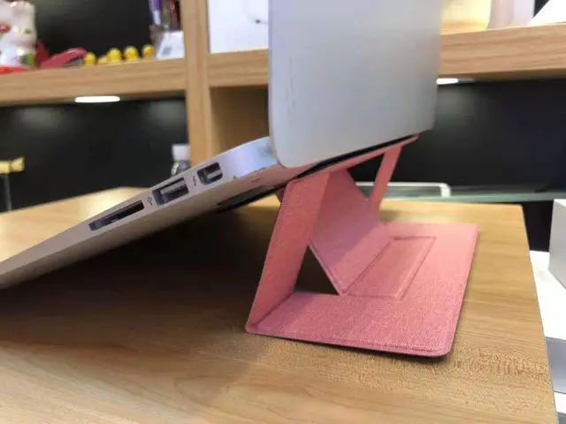 Alt view image 2 of 7 - Invisible Laptop Stand Compatible for MacBook Pro/Air Foldable Notebook Stand Holder for Surface Laptop (11.6-15.6 inch) Adjustable Laptop Stand