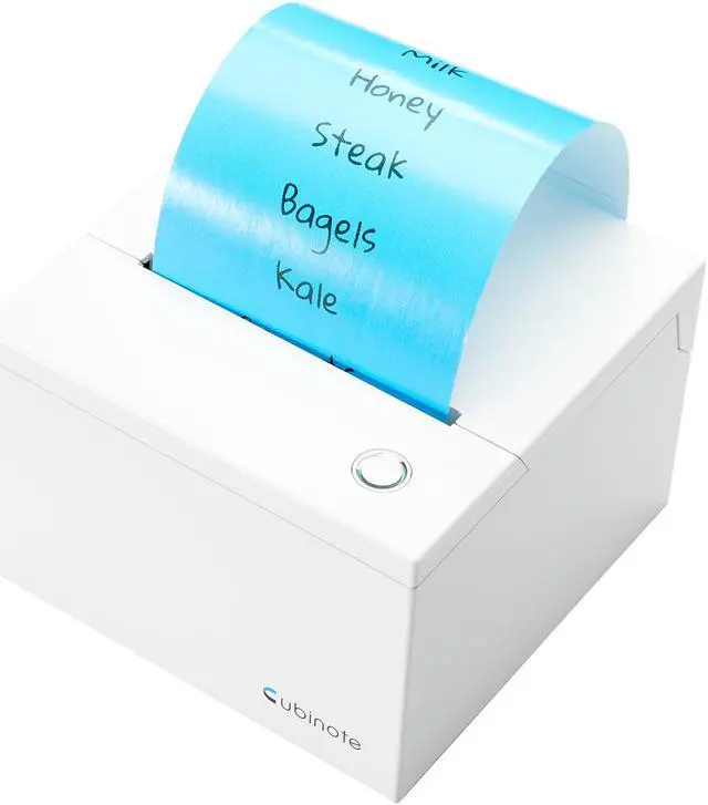 Alt view image 6 of 13 - Cubinote Pro Thermal Printer | Inkless Sticky Note Printer | Wi-Fi and Bluetooth Mode | Compatible With iPhone And Android - WHITE