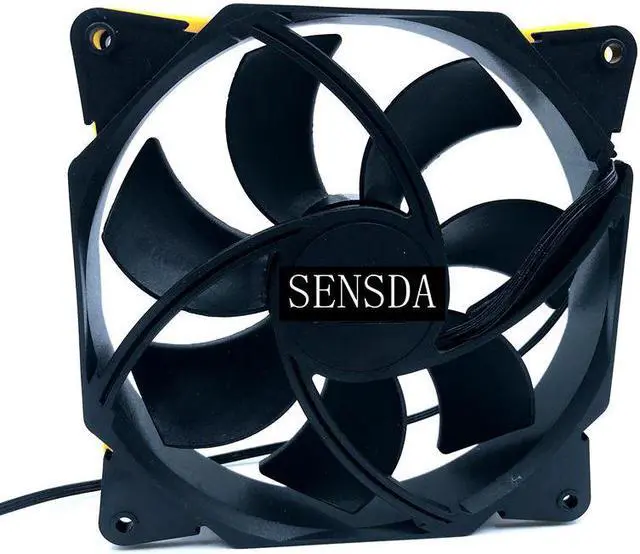 Alt view image 2 of 5 - New  F123 computer case 12 V power supply fan Ultra-quiet 12 cm Cooling Fans hydraulic bearing speed 1200 super mute 47CFM