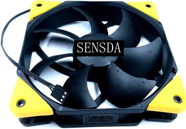 Alt view image 4 of 5 - New  F123 computer case 12 V power supply fan Ultra-quiet 12 cm Cooling Fans hydraulic bearing speed 1200 super mute 47CFM