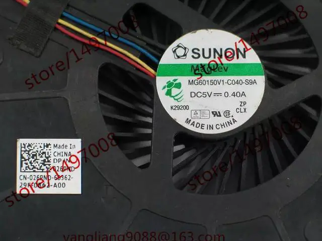 Alt view image 3 of 4 - SUNON MG60150V1-C040-S9A DC 5V 0.40A Server Cooling Fan