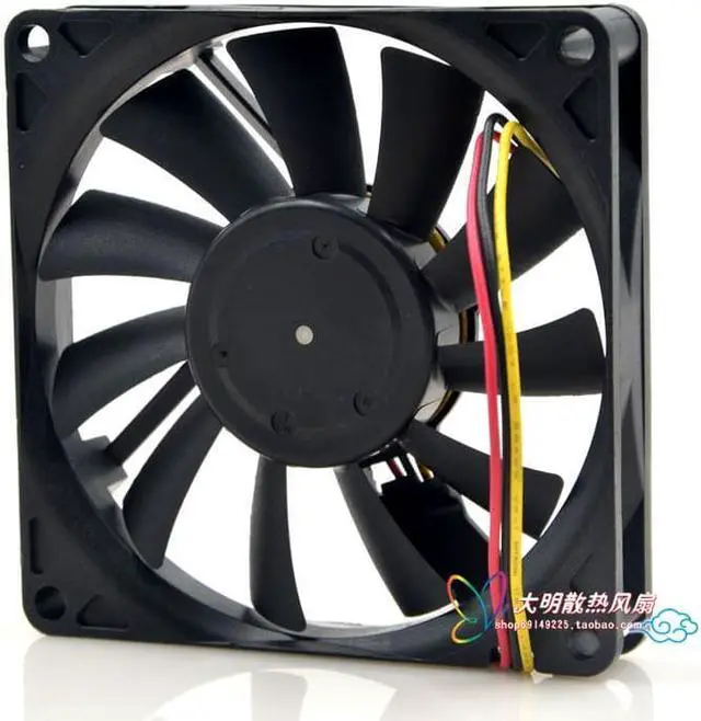 Alt view image 2 of 2 - COFAN F-8015H12B Server Cooling Fan DC 12V 0.35A 80x80x15mm 3-wire