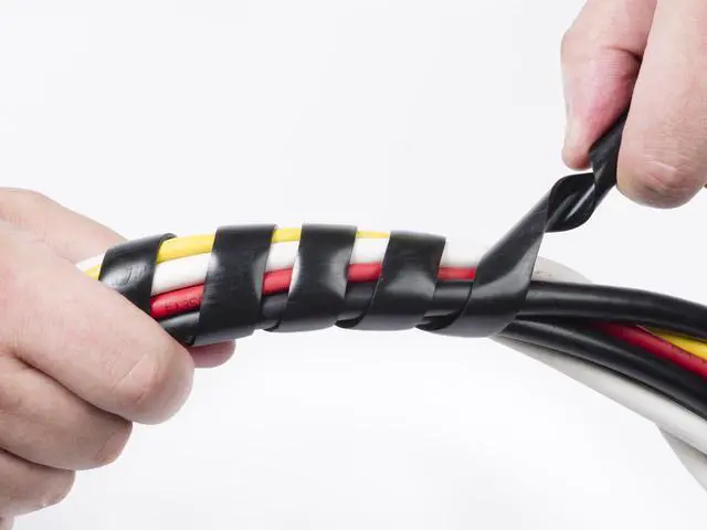 Alt view image 4 of 10 - D-Line Cable Tidy Wrap, 0.25" - 2" Diameter X 98" Long, Black CTW25B
