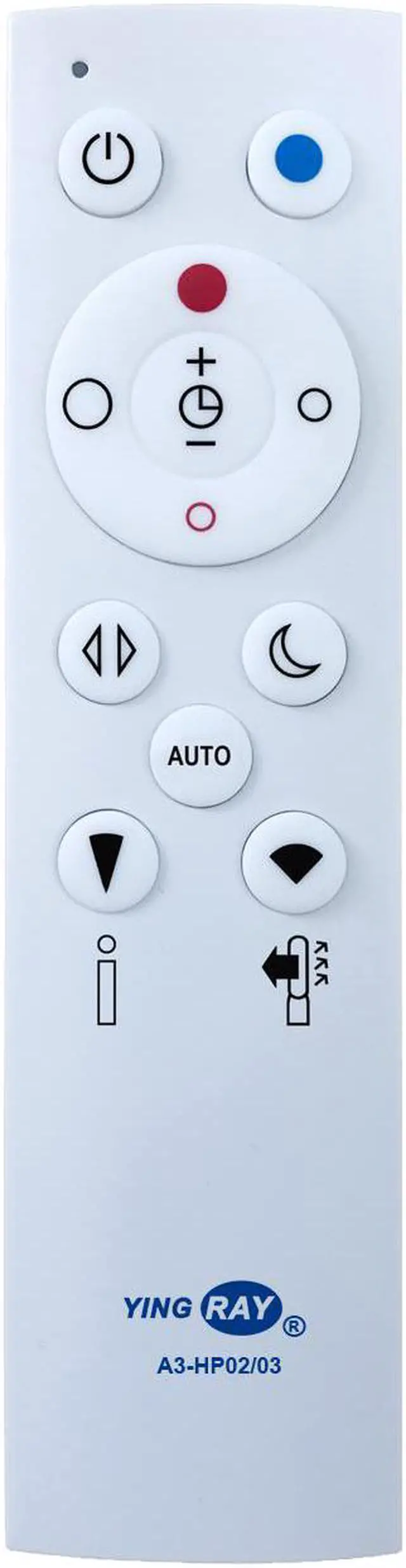 Alt view image 2 of 7 - (A3-HP02/03) Replacement DYSON Remote Control 967826-02 967826-03 for DYSON Pure Hot+Cool Link HP02 HP03 ( Air Purifier Heater and Fan )
