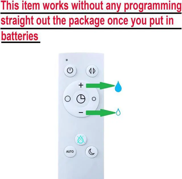 Alt view image 3 of 7 - B5-AM10 Replacement Remote Control for Dyson AM10 Humidifier