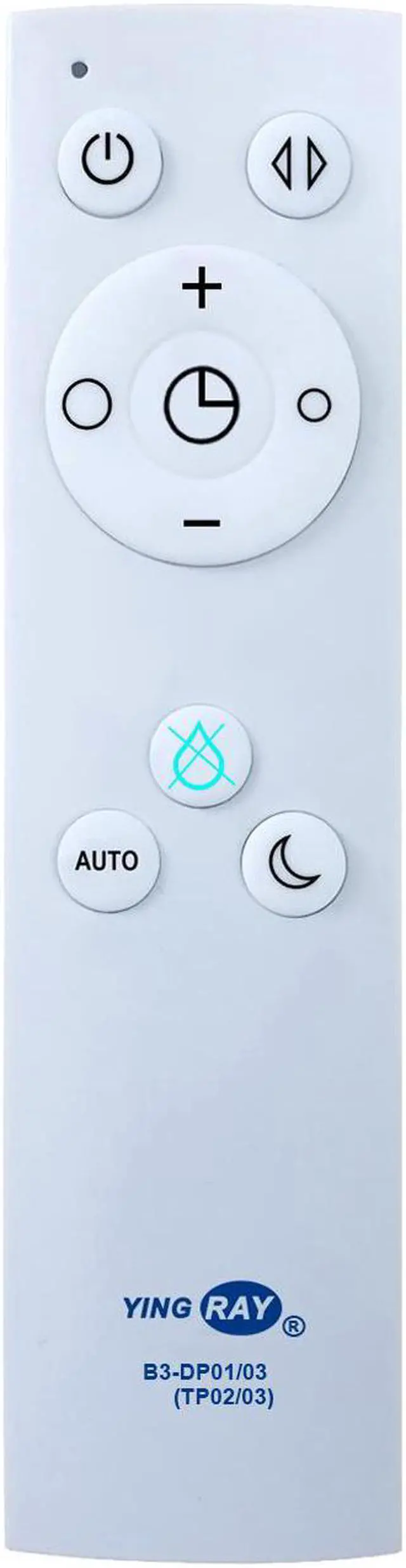 Alt view image 2 of 7 - B3-DP01/03(TP02/03) Replacement Remote Control for Dyson TP02 TP03 Pure Cool Link Tower Air Purifier Fan