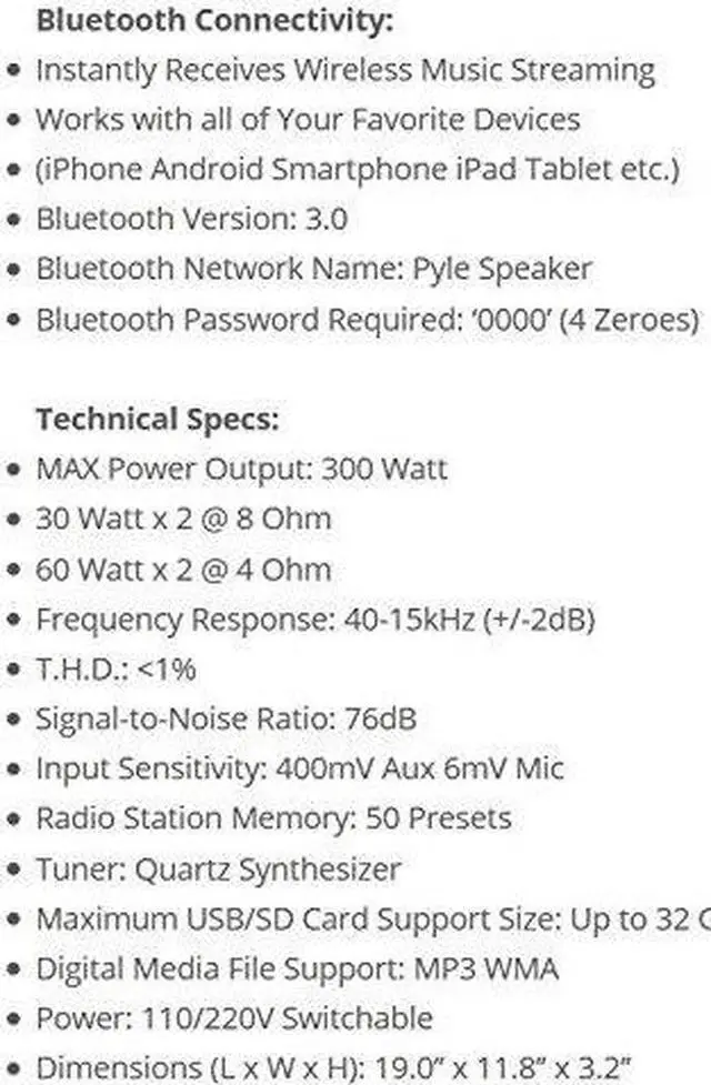 Alt view image 8 of 20 - PYLE PT272AUBT HYBRID AMPLIFIER RECEIVER