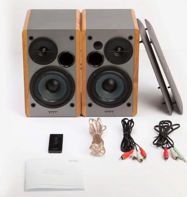 Alt view image 6 of 8 - Edifier R1280T Powered Bookshelf Speakers,Wooden Enclosure - 42 Watts RMS