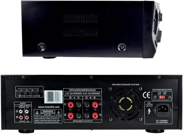 Alt view image 5 of 20 - PYLE PT272AUBT HYBRID AMPLIFIER RECEIVER