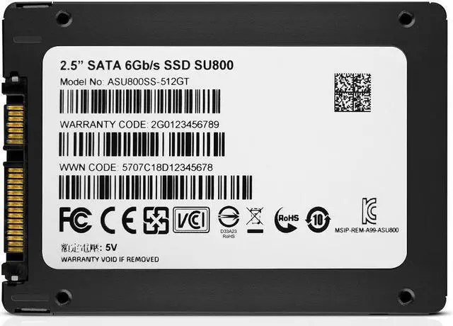 Alt view image 19 of 20 - ADATA Ultimate SU800 512GB 3D NAND 2.5 Inch SATA-III Internal Solid State Drive (ASU800SS-512GT-C)