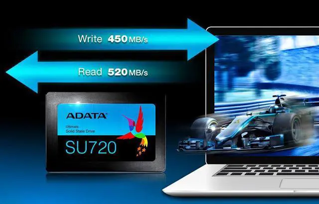 Alt view image 6 of 9 - ADATA Ultimate Series: SU720 1TB Internal SATA III 3D NAND 2.5" Solid State Drive