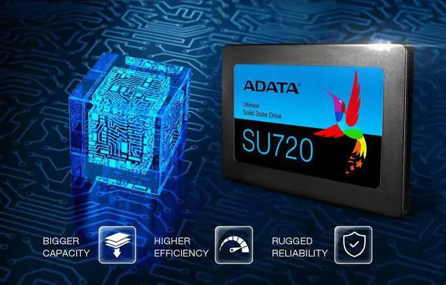 Alt view image 5 of 9 - ADATA Ultimate Series: SU720 1TB Internal SATA III 3D NAND 2.5" Solid State Drive