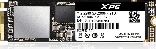 Alt view image 12 of 19 - XPG SX8200 Pro Series: 2TB Internal Solid State Drive PCIe Gen3x4 M.2 2280