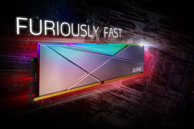 Alt view image 5 of 7 - XPG SPECTRIX D50 RGB Desktop Memory: 32GB (2x16GB) DDR4 3200MHz CL16 White