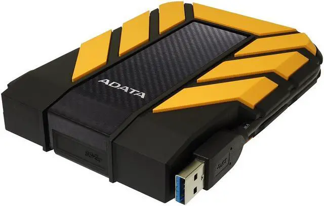 Alt view image 3 of 7 - ADATA Durable Series HD710: 2TB Yellow External USB 3.1 Portable Hard Drive Gaming Console Compatible